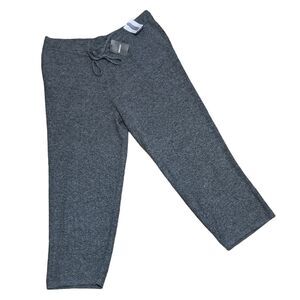NEW DKNY gray/ heather knit cashmere blend pull on jogger E1MQAUA1 size XXL